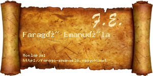 Faragó Emanuéla névjegykártya